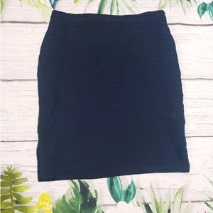 Doncaster Navy Textured Skirt 12